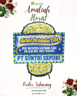 Papan Bunga Duka di Gunungsari Ulu